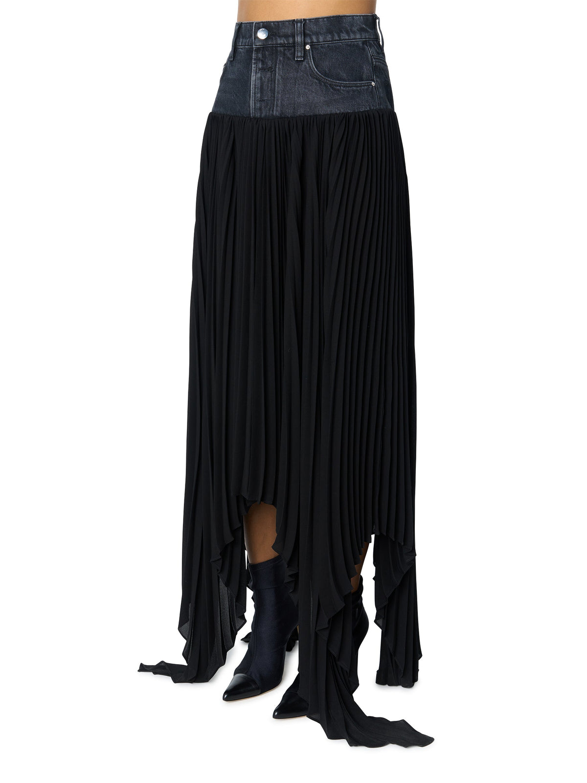 HYBRID PLEATED SKIRT