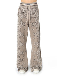 BANDANA KNIT SWEATPANT