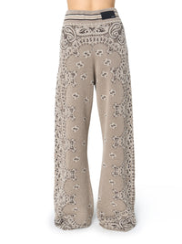 BANDANA KNIT SWEATPANT