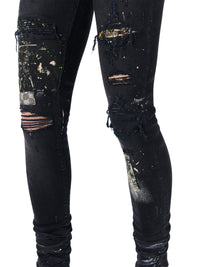 ARTPATCH PAINT/CHECKER JEAN