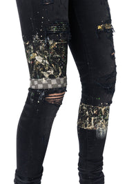 ARTPATCH PAINT/CHECKER JEAN