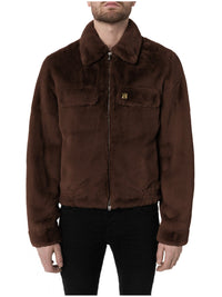 FAUX FUR ZIP BLOUSON