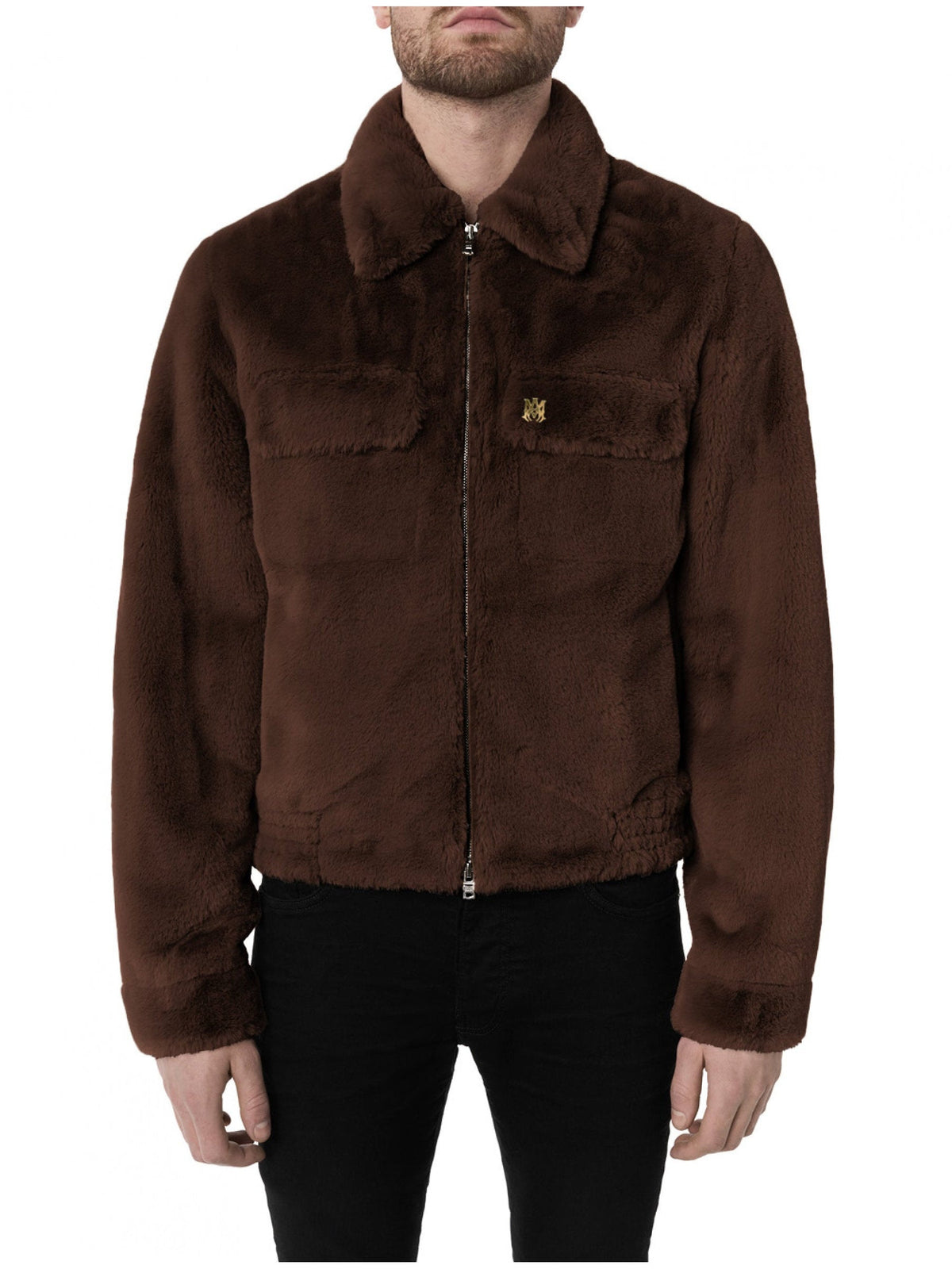 FAUX FUR ZIP BLOUSON