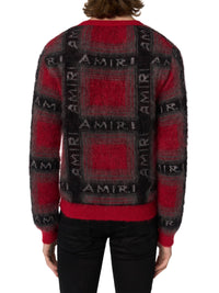 MOHAIR SHADOW PLAID CARDIGAN