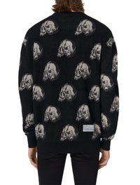 WES LANG REPEAT SKULL CARDIGAN