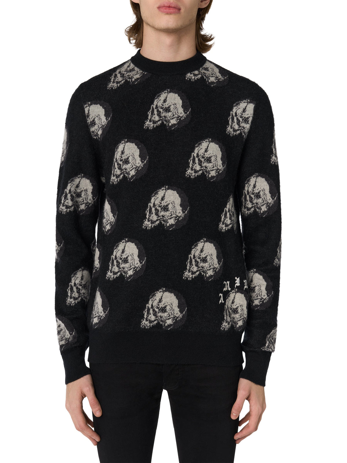 WES LANG REPEAT SKULL CREW