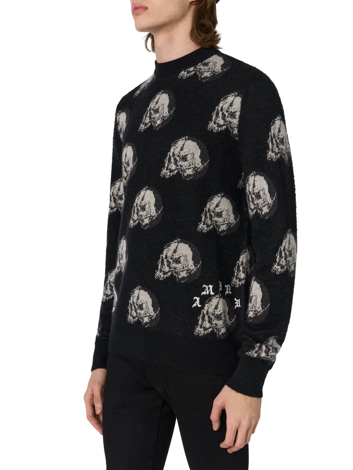 WES LANG REPEAT SKULL CREW