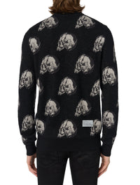 WES LANG REPEAT SKULL CREW