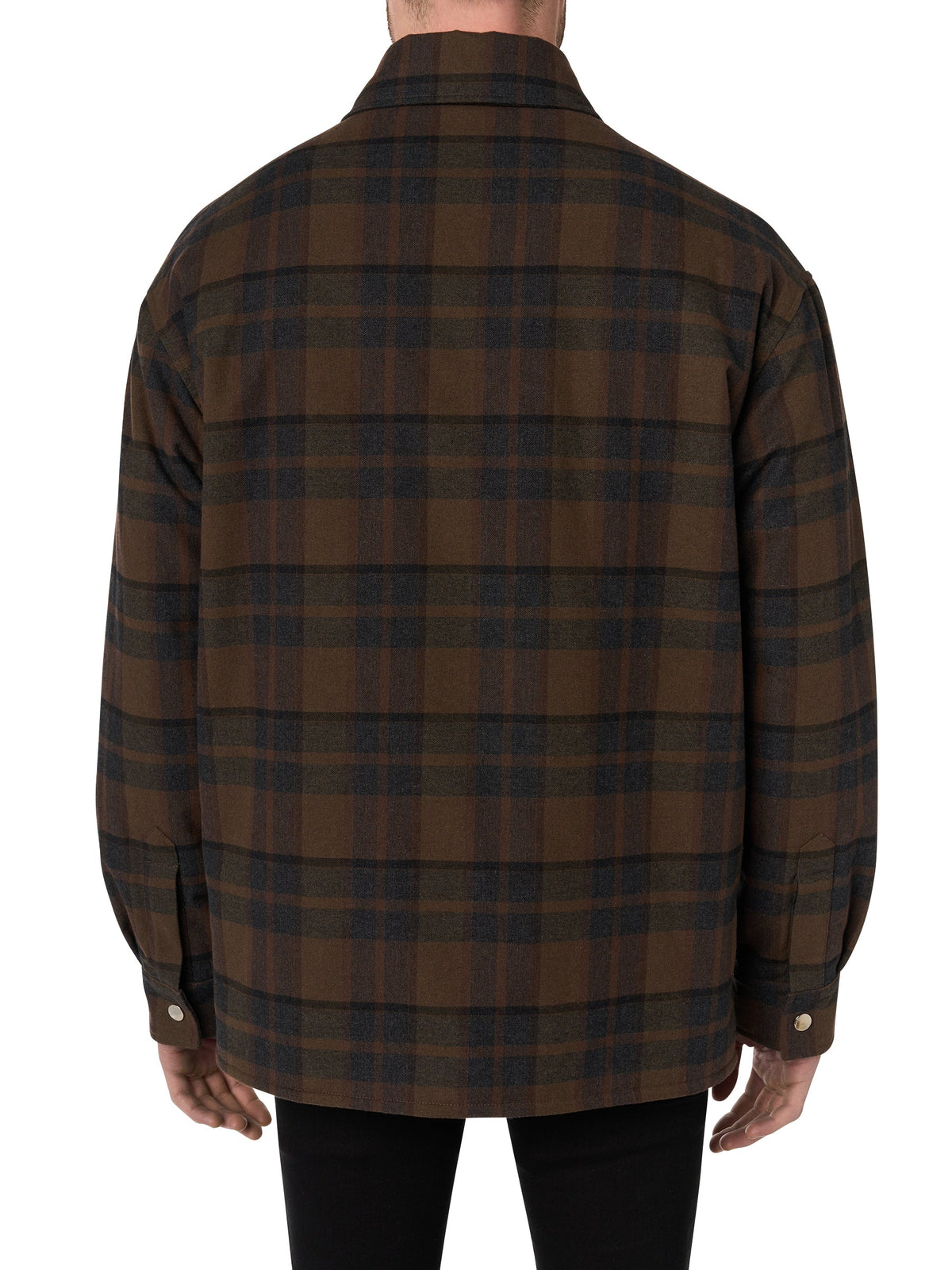 PLAID PADDED OVERSHIRT