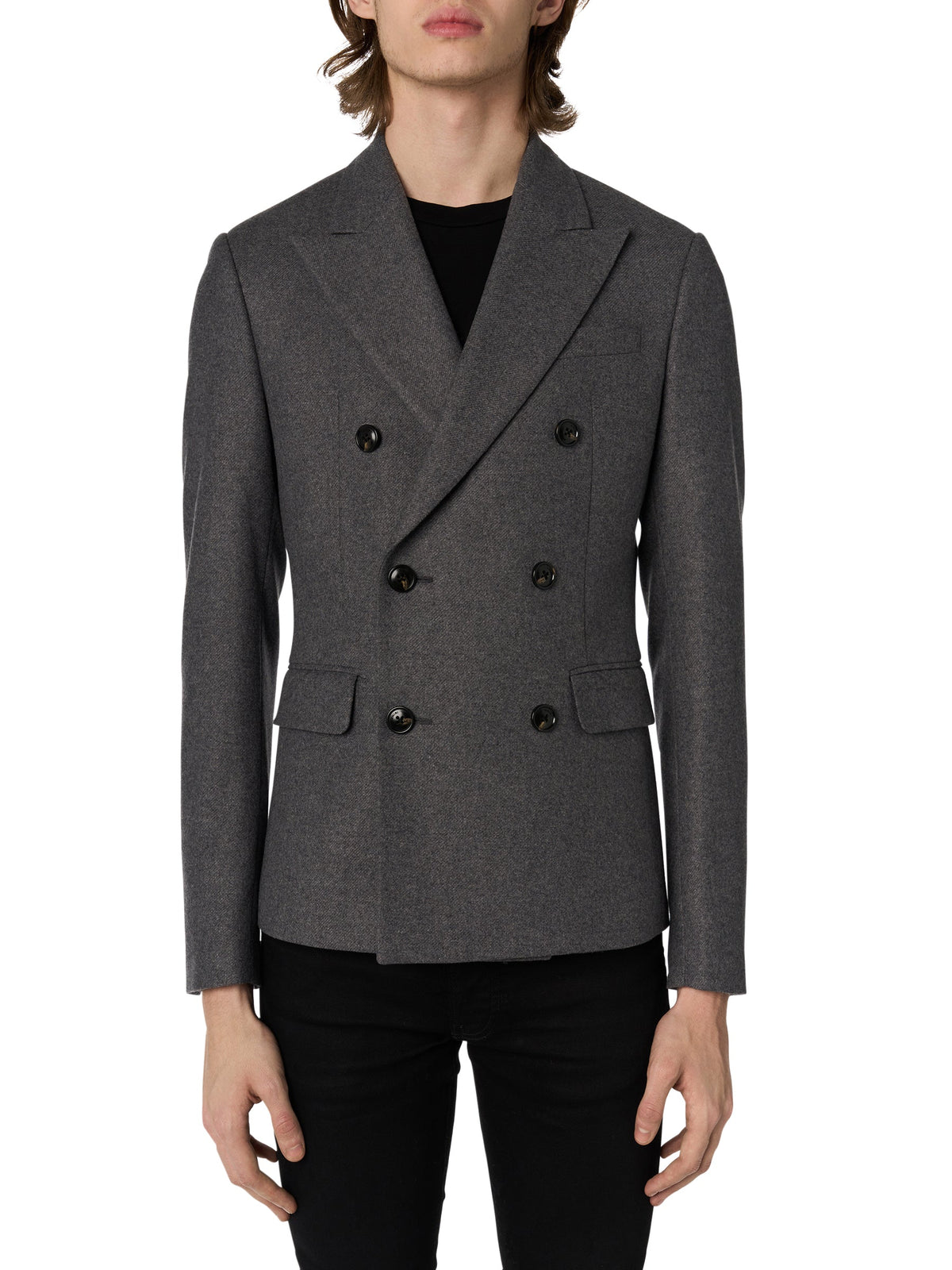 WOOL FLANNEL DB BLAZER