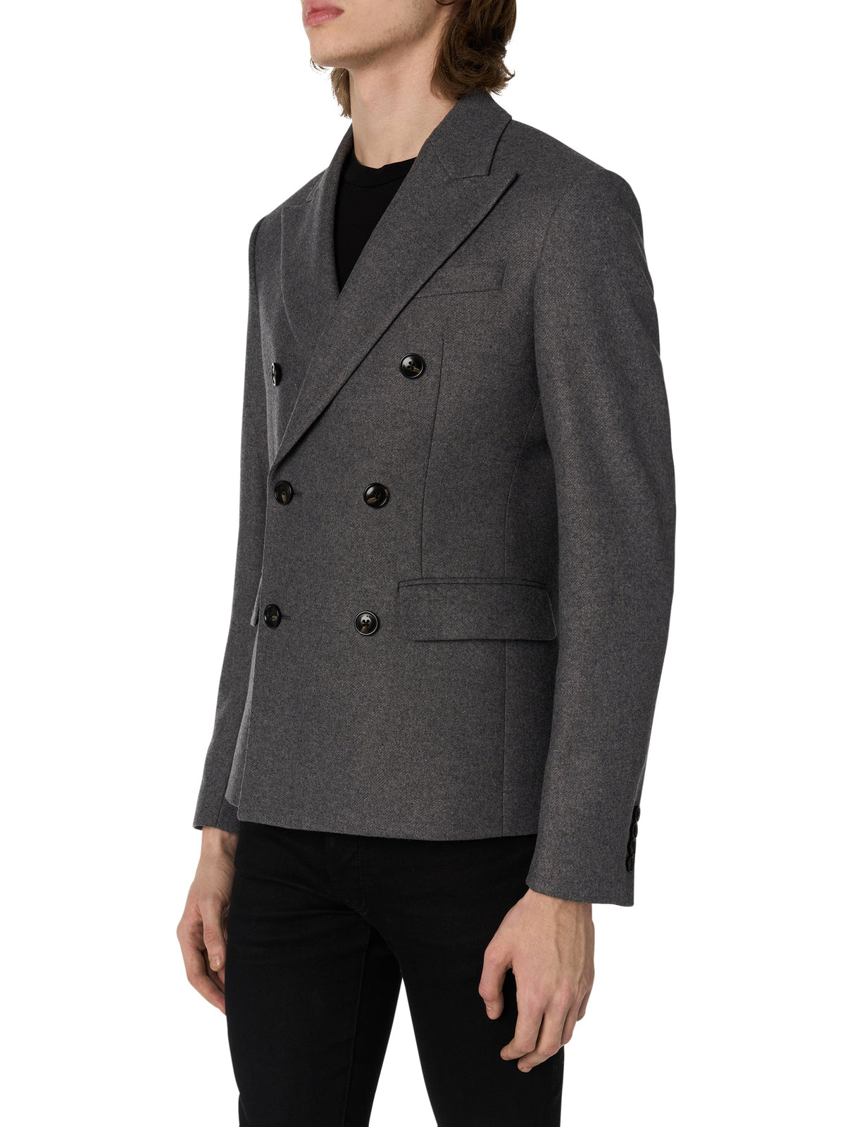 WOOL FLANNEL DB BLAZER