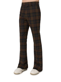 PLAID FLARE PANTS