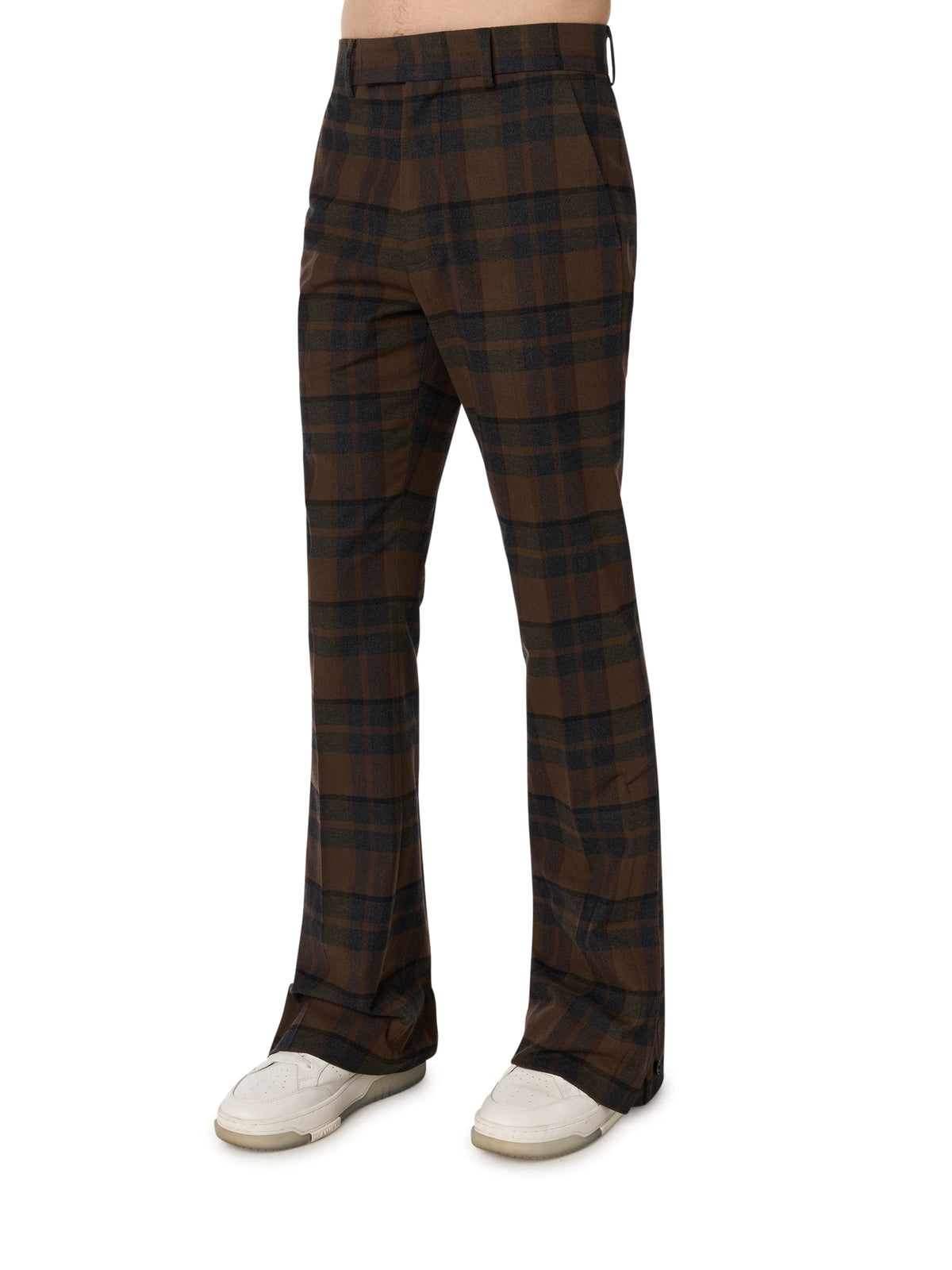 PLAID FLARE PANTS