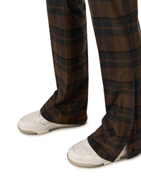 PLAID FLARE PANTS