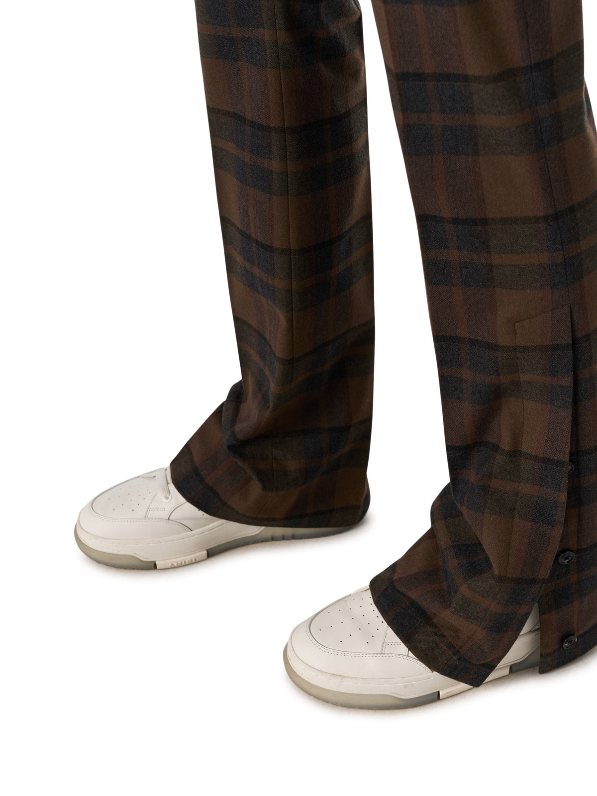 PLAID FLARE PANTS