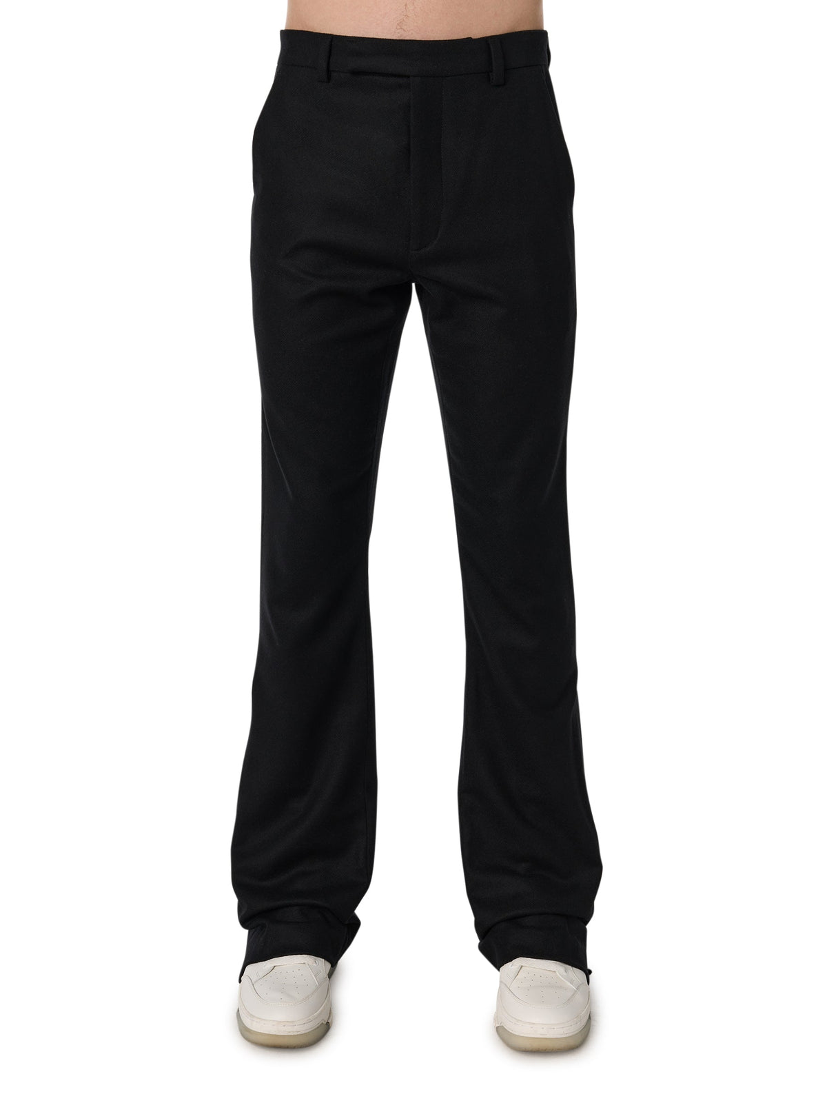 WOOL FLANNEL FLARE PANTS