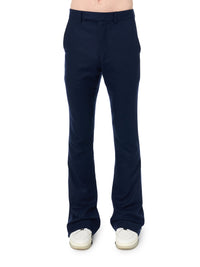 WOOL FLANNEL FLARE PANTS