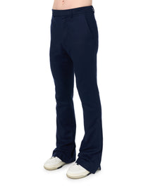 WOOL FLANNEL FLARE PANTS