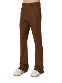 WOOL FLANNEL FLARE PANTS