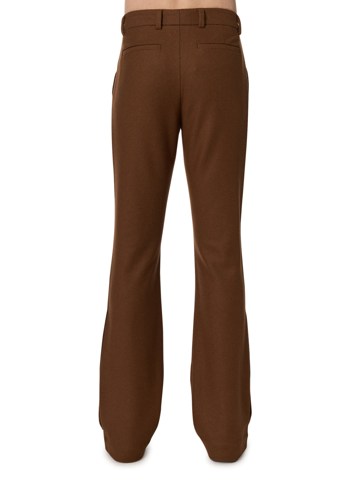 WOOL FLANNEL FLARE PANTS