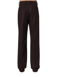 WOOL FLANNEL DBL PLEATED PANTS