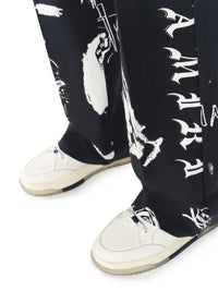 WES LANG B&W BAGGY PANTS