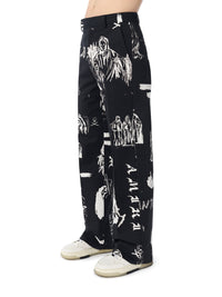 WES LANG B&W BAGGY PANTS