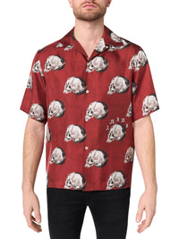 ALL OVER SKULL BOWLING SHIRT