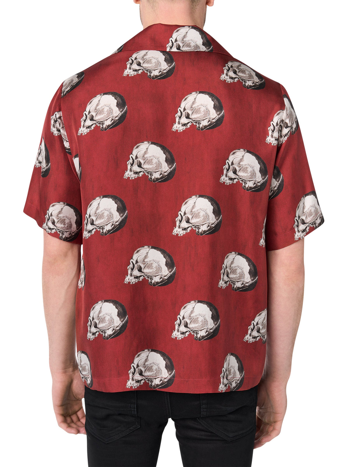 ALL OVER SKULL BOWLING SHIRT