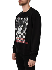 WES LANG CHECKER SKULL CREW
