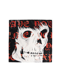 WES LANG SKULL WRITING SCARF