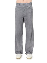 SUEDE BAGGY PANTS