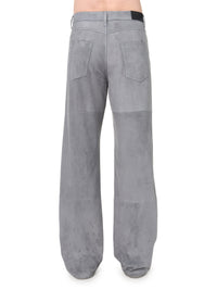 SUEDE BAGGY PANTS