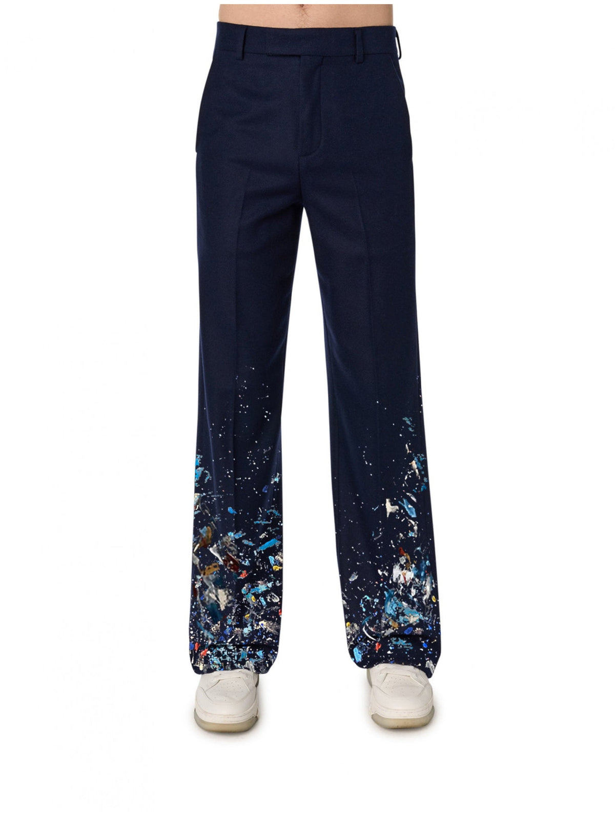 WOOL PAINT SPLATTER PANTS