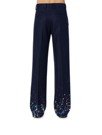 WOOL PAINT SPLATTER PANTS