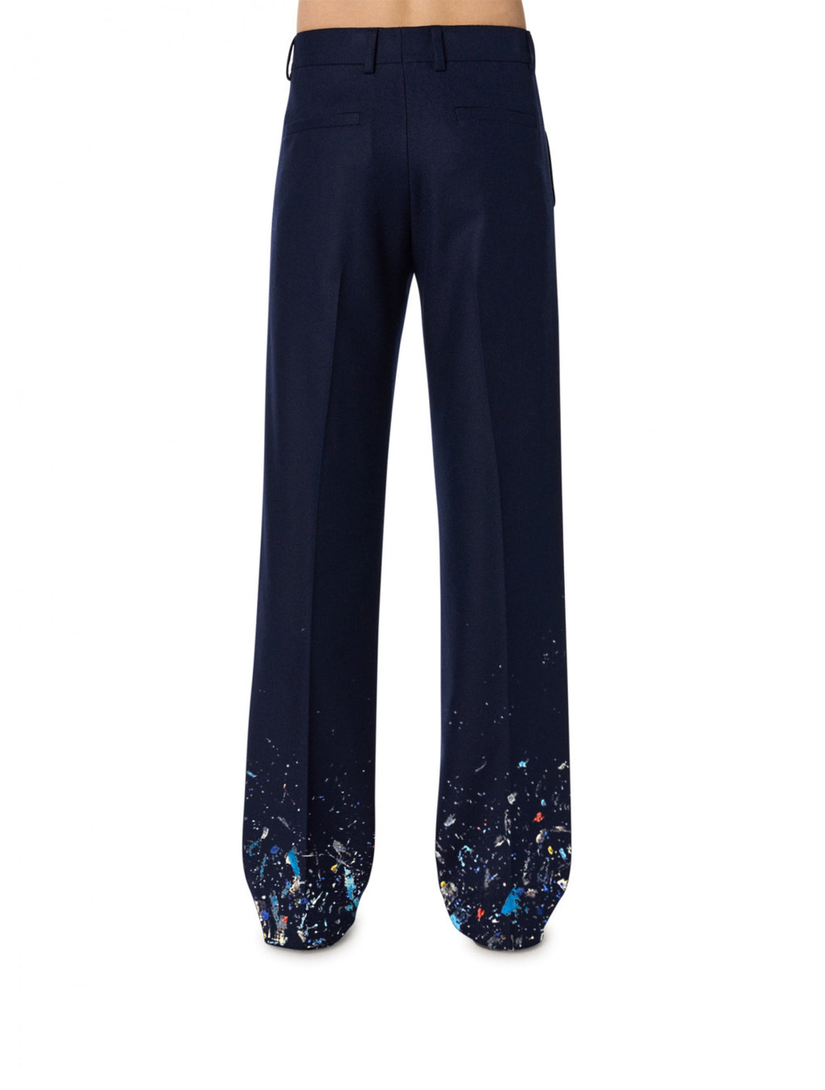 WOOL PAINT SPLATTER PANTS