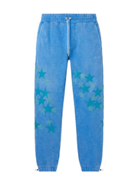 Pantalon de sport à étoiles pigmentées au spray - Heather Carolina Blue
