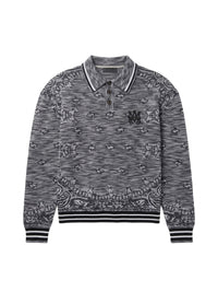 SPACE DYE BANDANA LS POLO