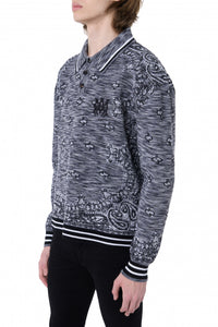 SPACE DYE BANDANA LS POLO