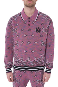 SPACE DYE BANDANA LS POLO