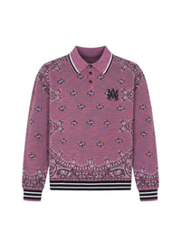 SPACE DYE BANDANA LS POLO