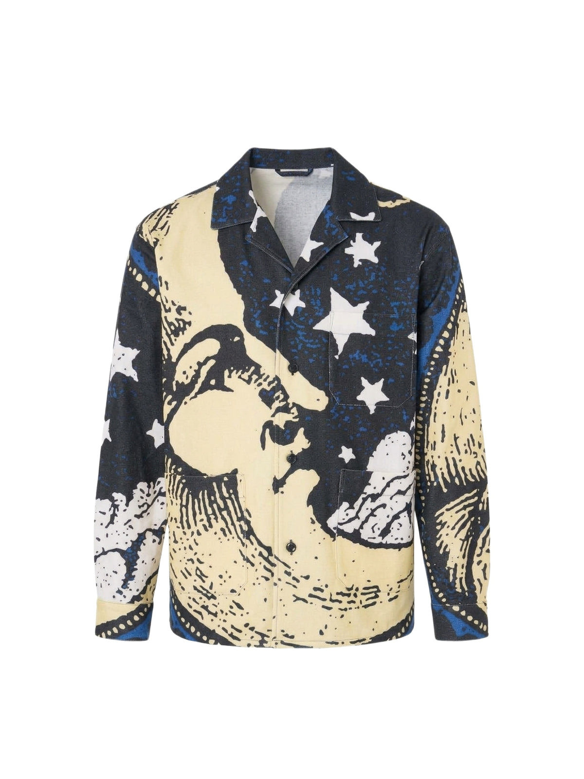 CRESCENT MOON FACE LS PJ SHIRT