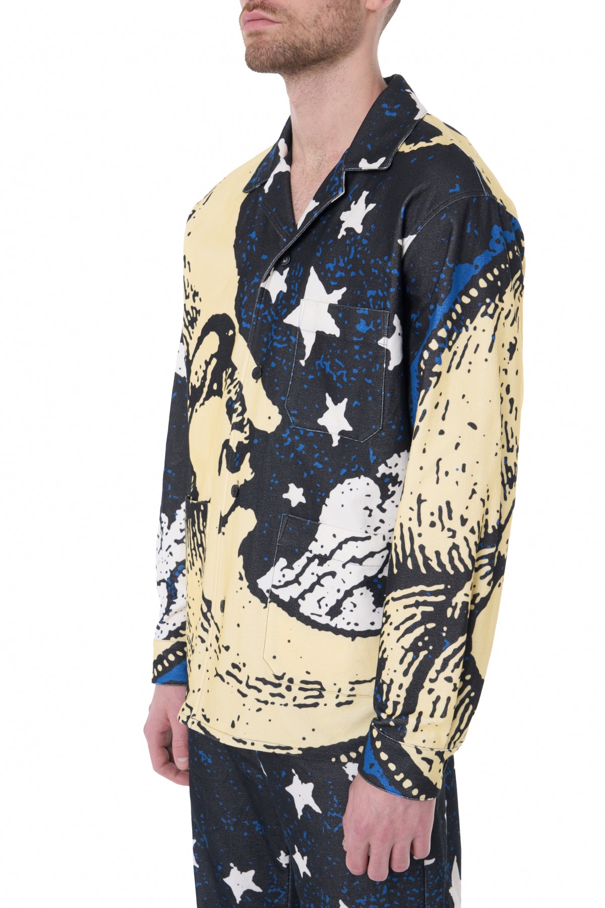 CRESCENT MOON FACE LS PJ SHIRT