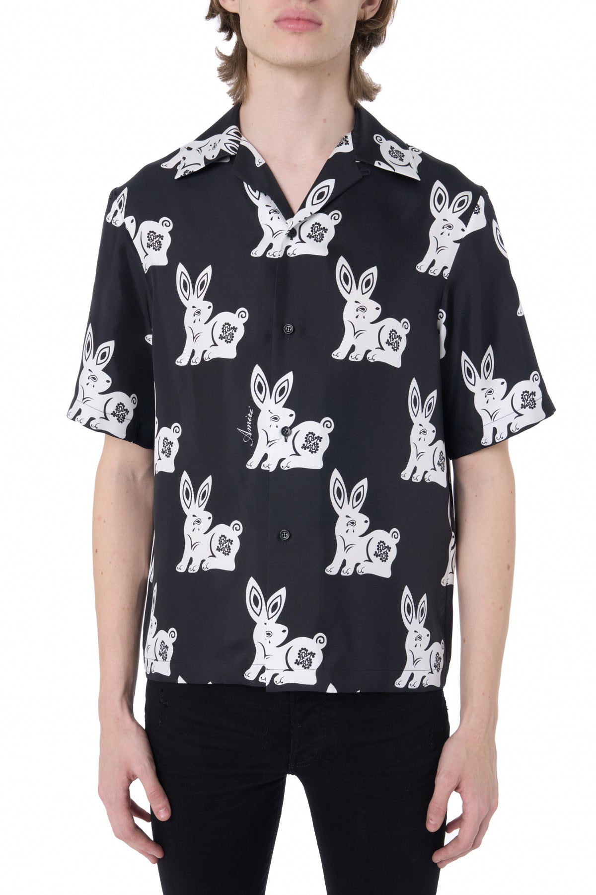 RABBIT ALLOVER BOWLING SHIRT