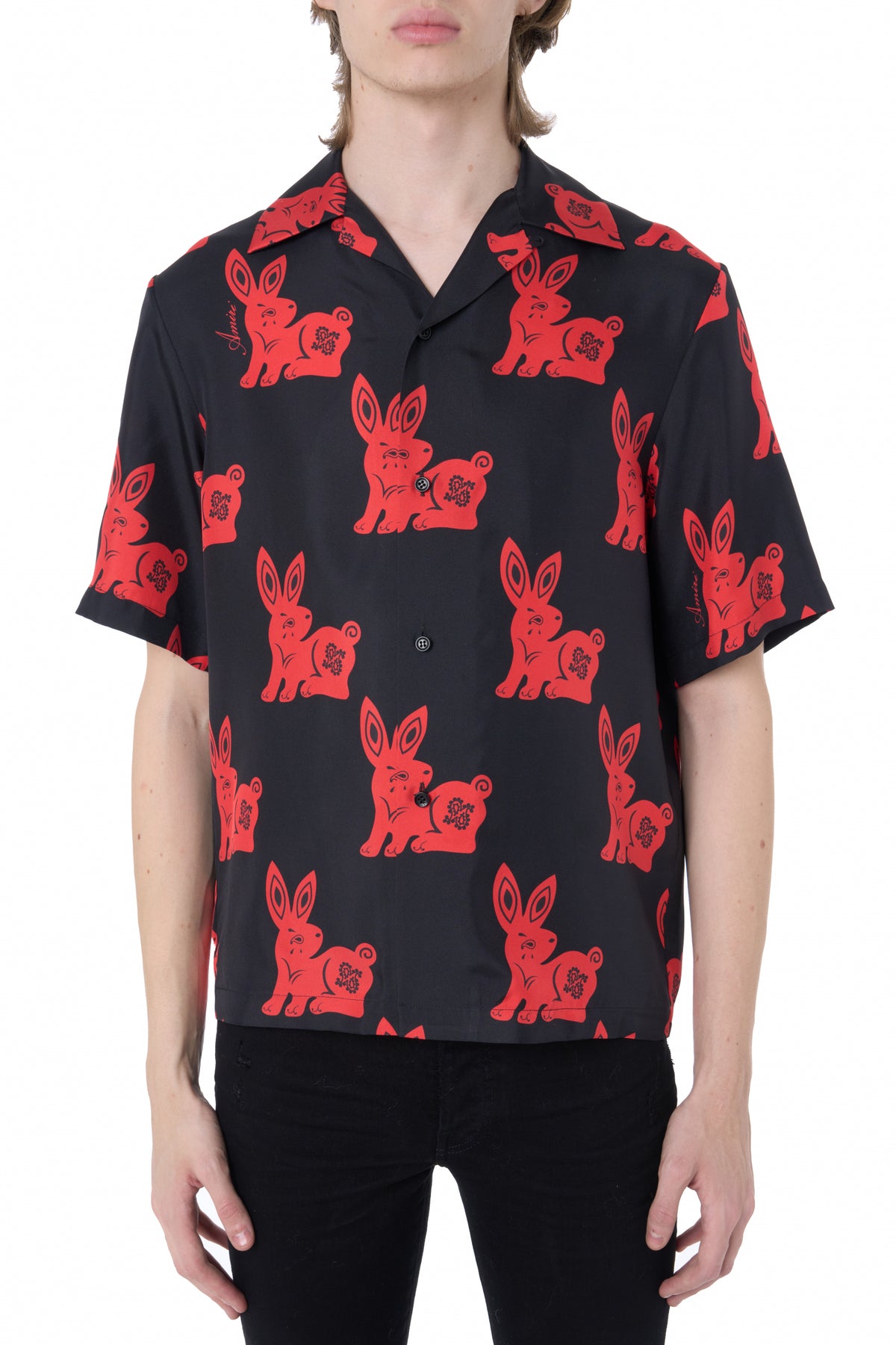RABBIT ALLOVER BOWLING SHIRT