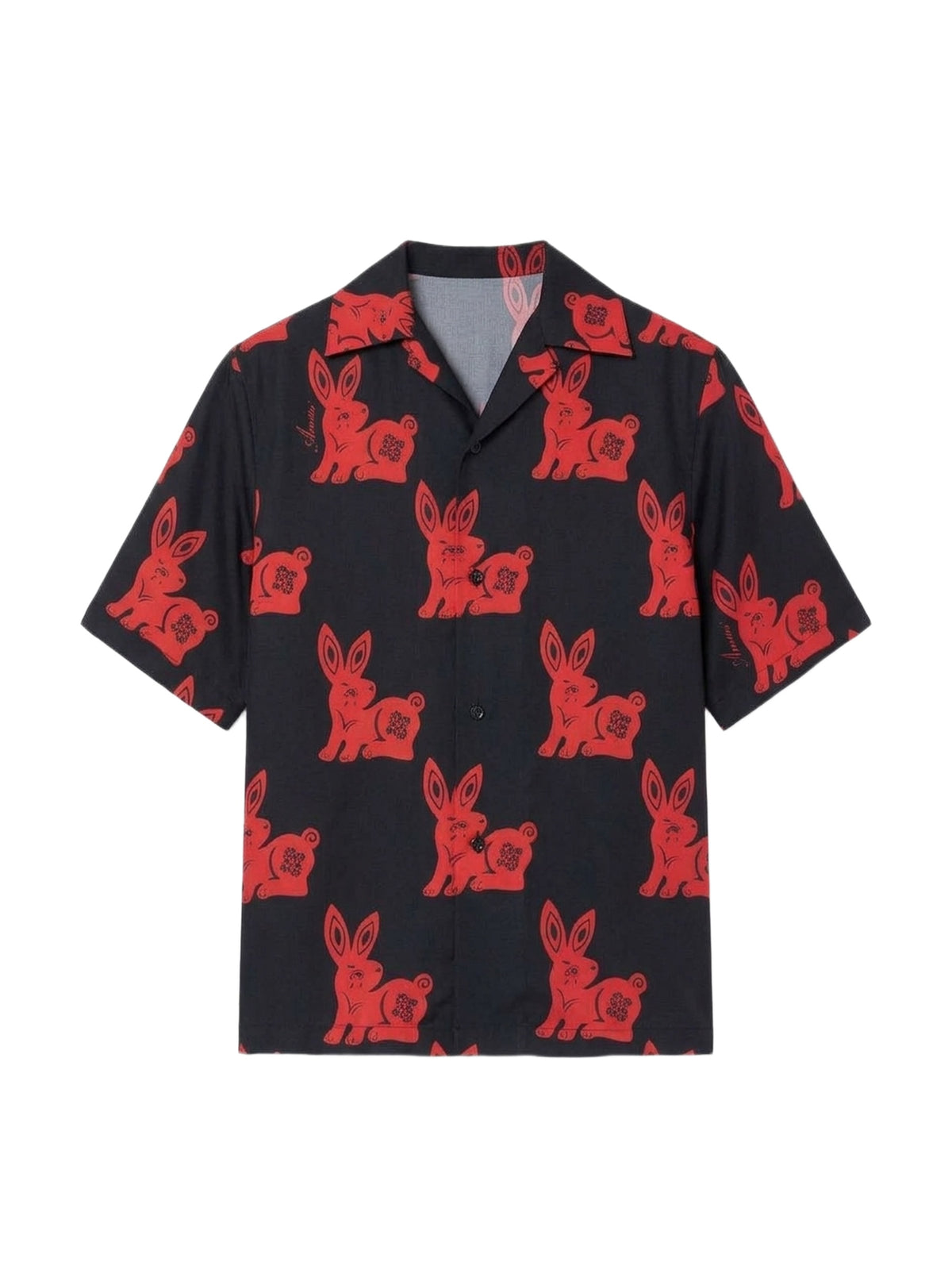 RABBIT ALLOVER BOWLING SHIRT