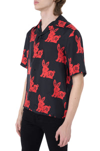 RABBIT ALLOVER BOWLING SHIRT