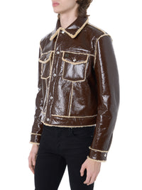 FAUX FUR LINED TRUCKER