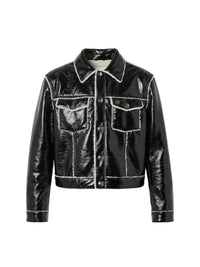 FAUX FUR LINED TRUCKER