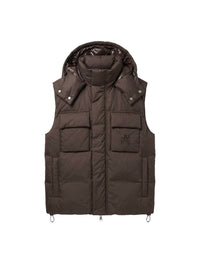 HOODED DOWN GILET